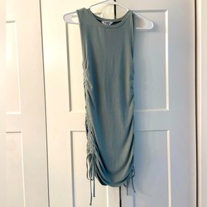 BB Dakota solid side tie dress with high neck. Size small- excellent condition